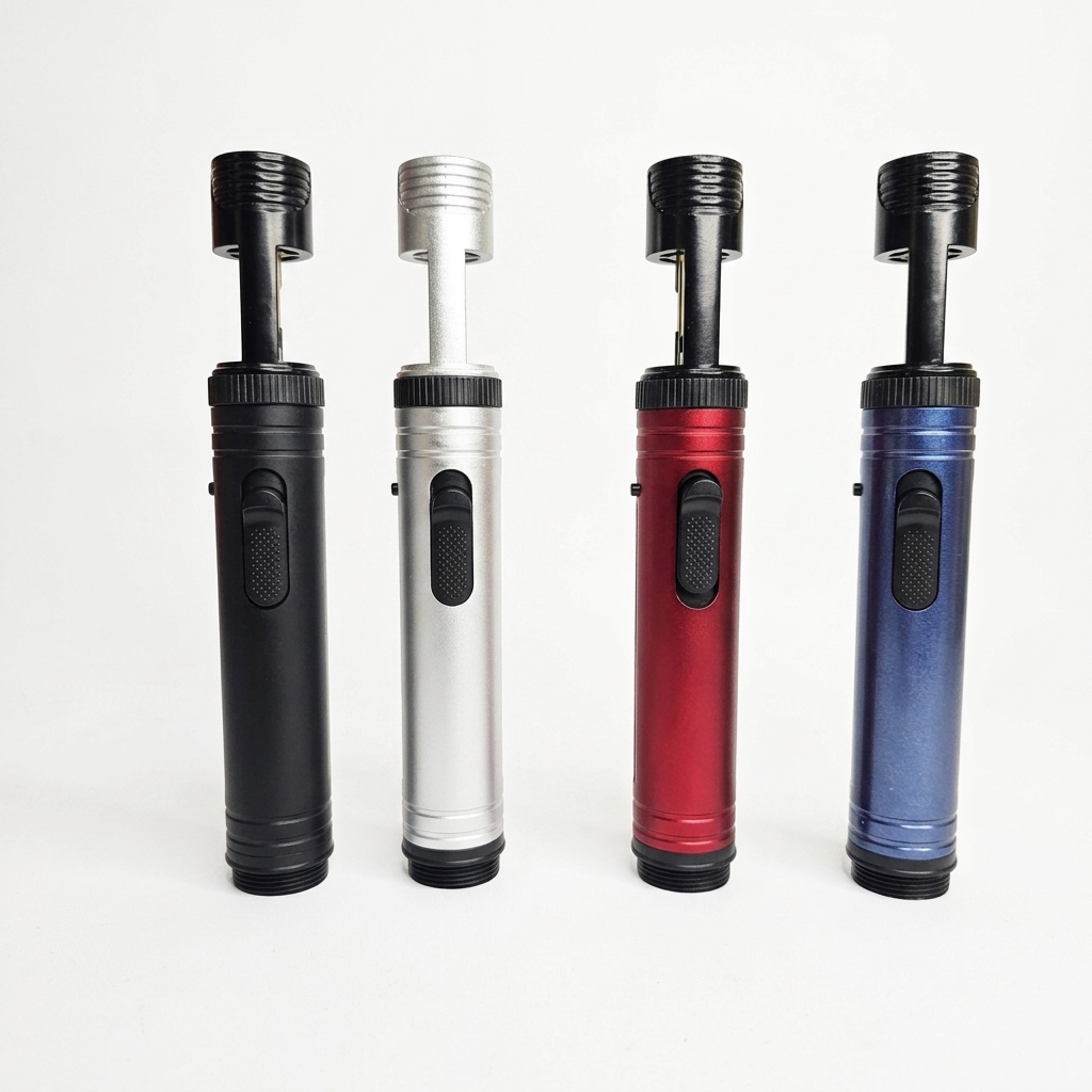 نمای رنگ بندی فندک اتمی توربو Turbo Telescopic Jet Torch Lighter with LED
