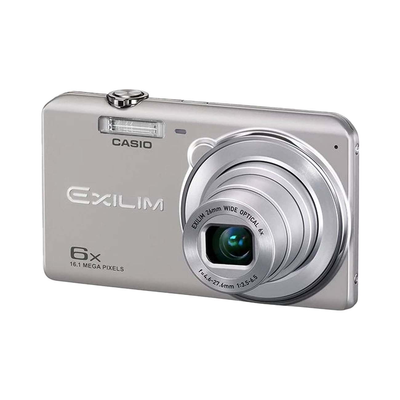 نمای جانبی دوربین کامپکت کاسیو نقره ای Casio Exilim EX-ZS20 Digital Camera