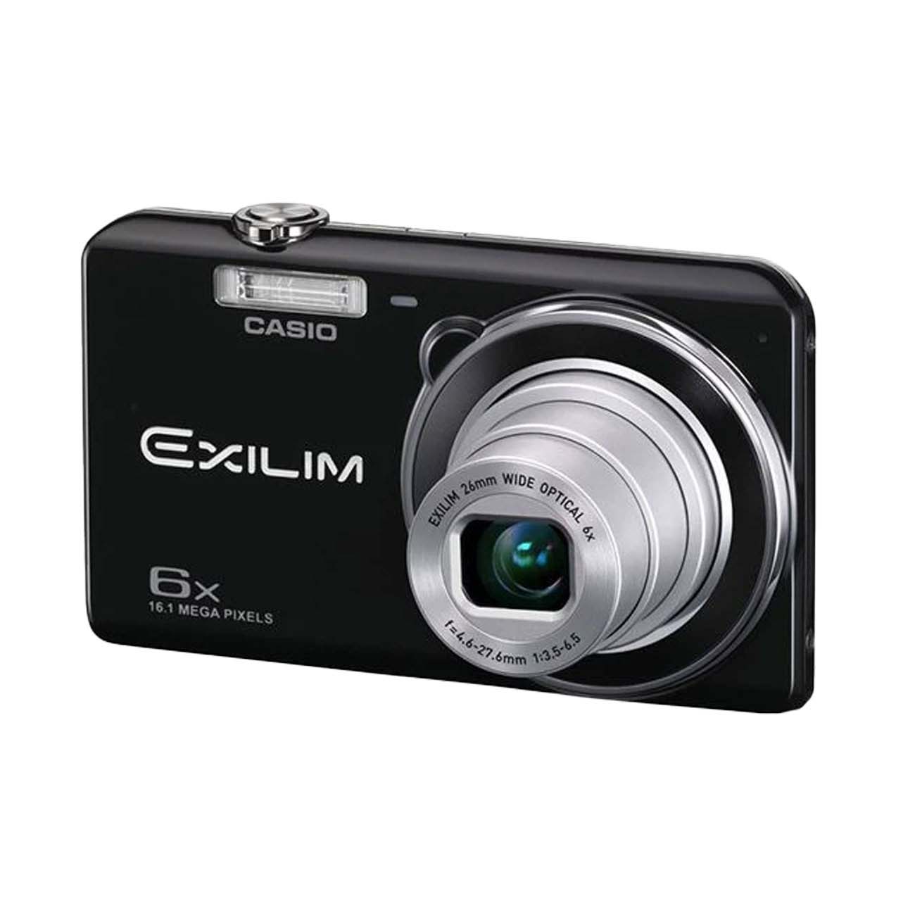 نمای جانبی دوربین کامپکت کاسیو مشکی Casio Exilim EX-ZS20 Digital Camera