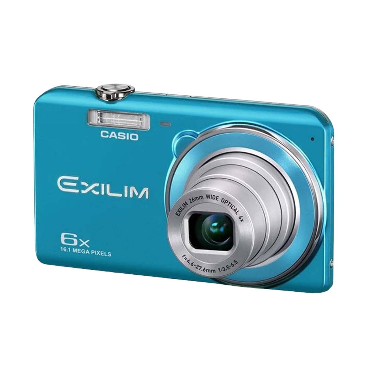 نمای جانبی دوربین کامپکت کاسیو آبی Casio Exilim EX-ZS20 Digital Camera