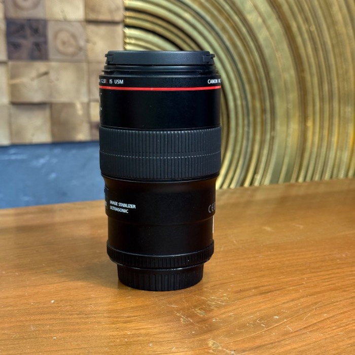 لنز دست دوم کانن Canon EF 100mm f/2.8L Macro IS USM (جعبه دارد)