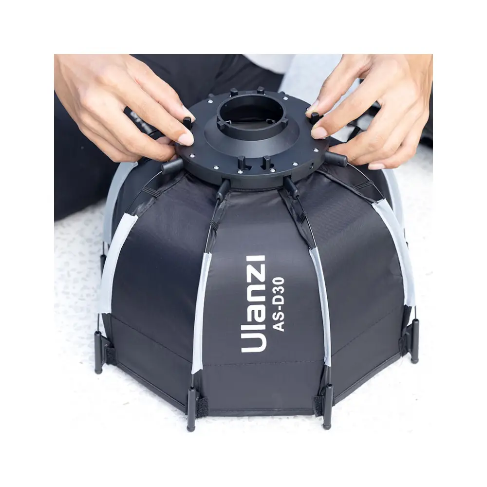 اکتاباکس اولانزی Ulanzi AS-D30 30cm Octagonal Softbox With Mini Bowens Mount And Grid