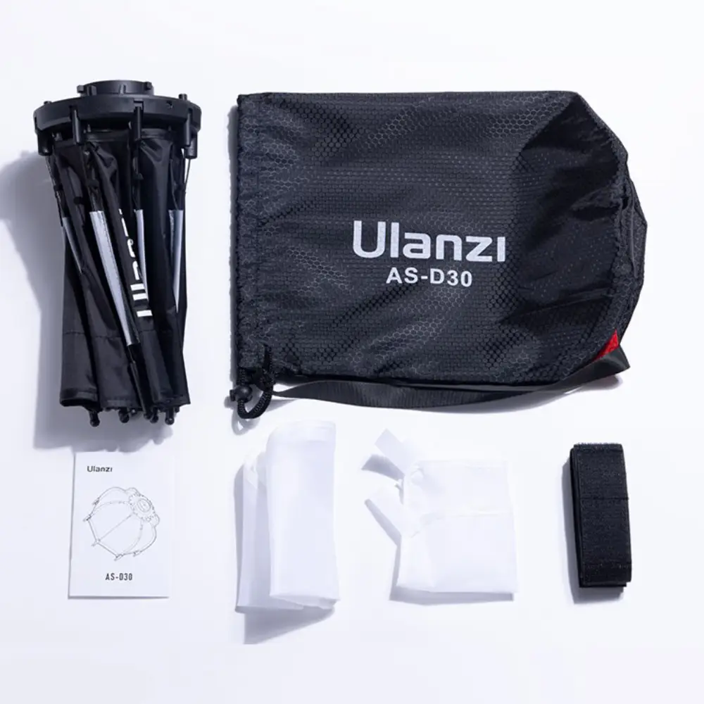 اکتاباکس اولانزی Ulanzi AS-D30 30cm Octagonal Softbox With Mini Bowens Mount And Grid