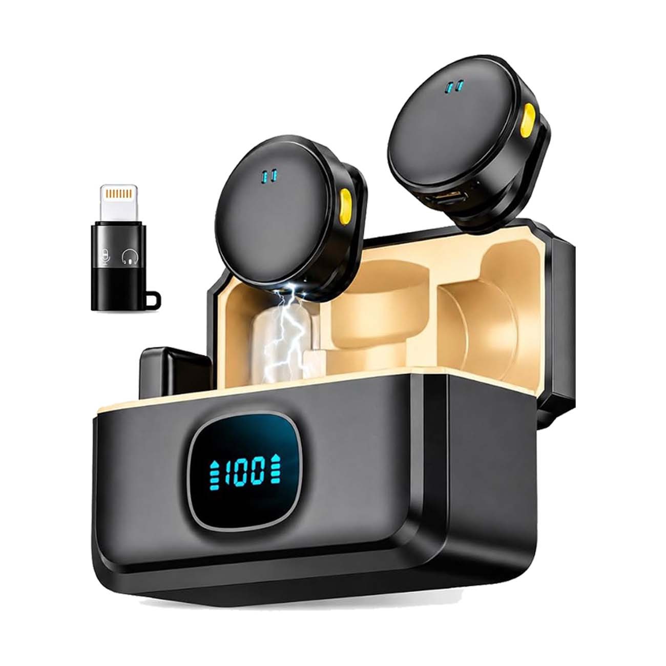 میکروفون بی‌سیم یقه‌ای SH8 Dual Wireless Microphone