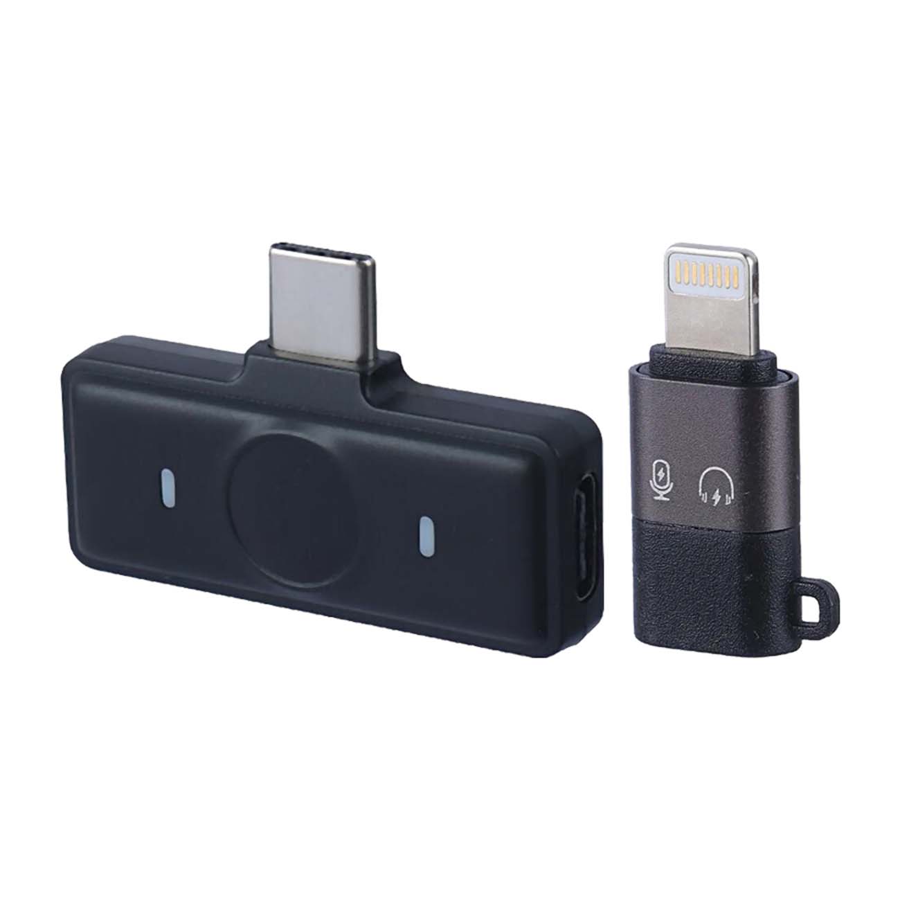 نمای گیرنده میکروفون بی‌سیم یقه‌ای SH8 Dual Wireless Microphone