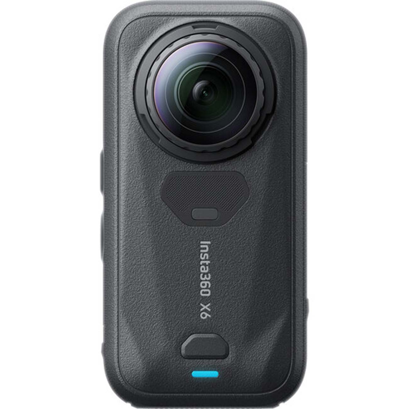 نمای روبه رو از دوربین 360 اینستا مشکی Insta360 X6 360° 8K Camera Standard Bundle