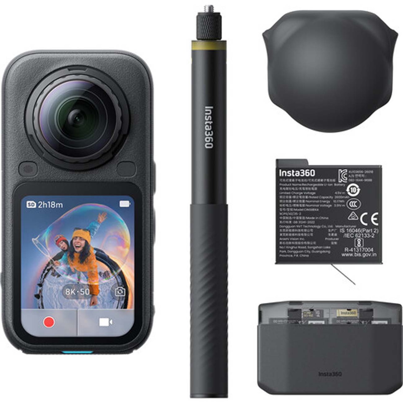 دوربین اکشن اینستا Insta360 X6 360° 8K Camera Essentials Bundle