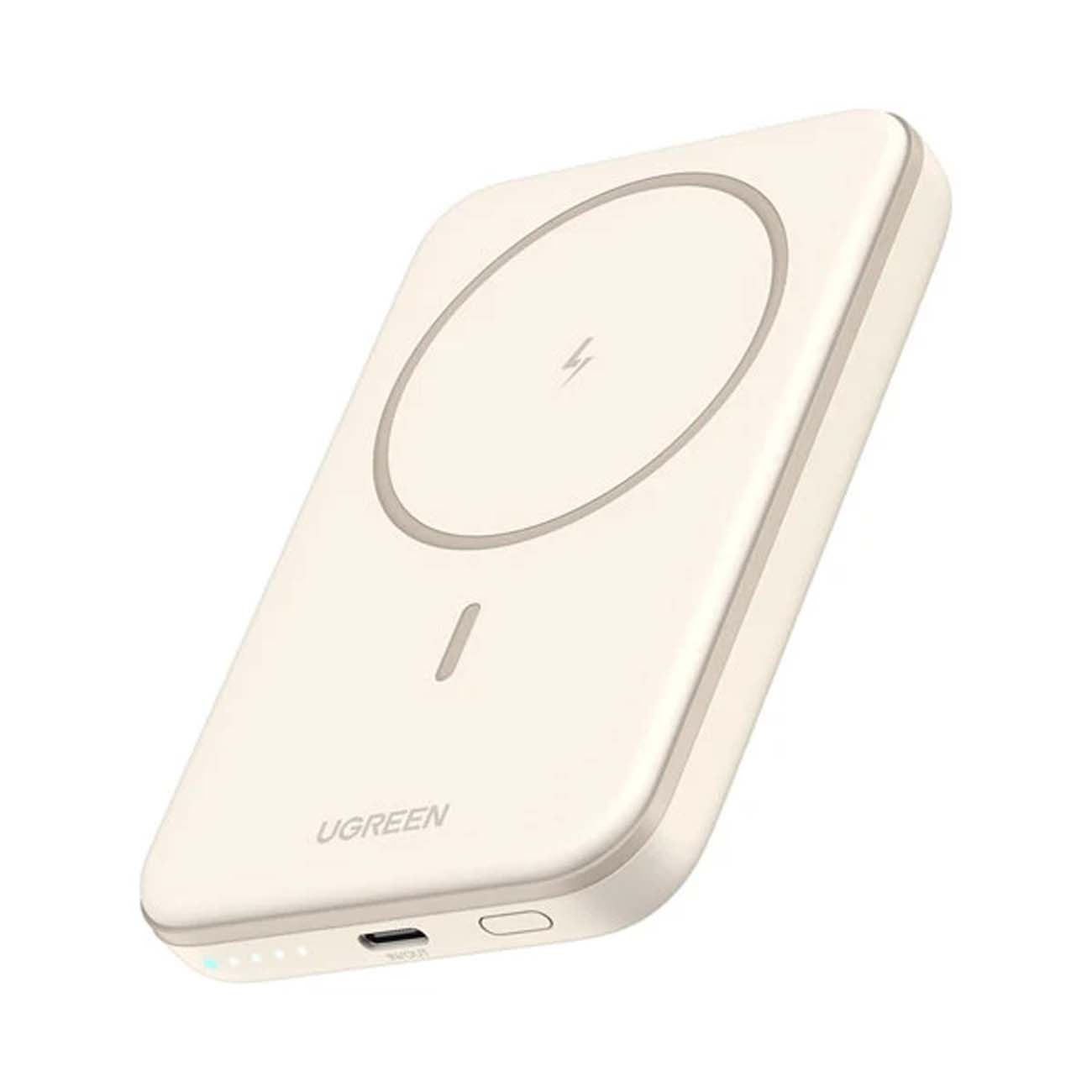 نمای جانبی پاوربانک یوگرین UGREEN PB560 5000mAh Wireless Magnetic Power Bank