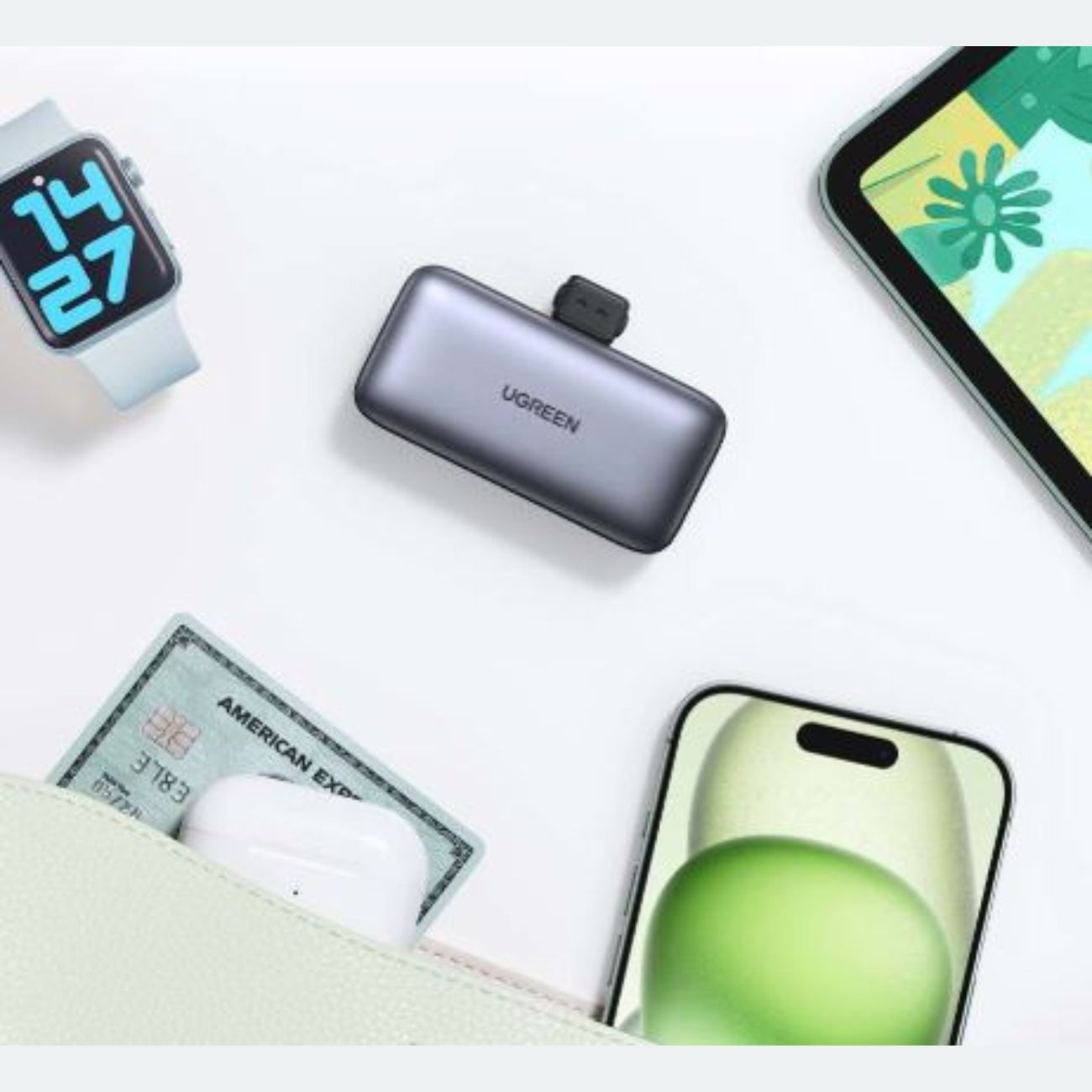 نما از بالا مینی پاور بانک یوگرین UGREEN 5000mAh 22.5W Mini Power Bank