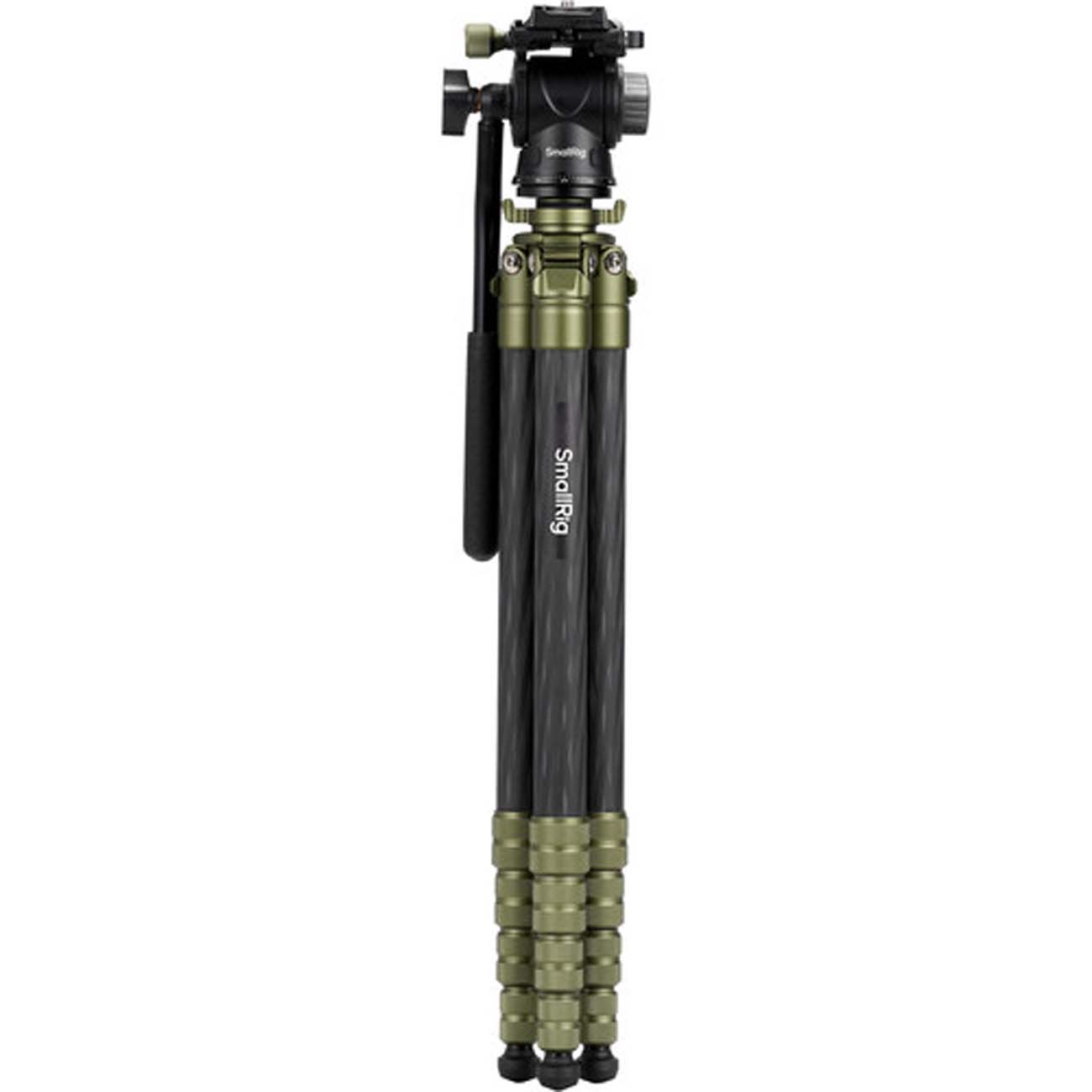 نمای بسته سه‌پایه اسمال ریگ SmallRig 6599 Ultra-Light Travel Video Carbon Fiber Tripod with Fluid He