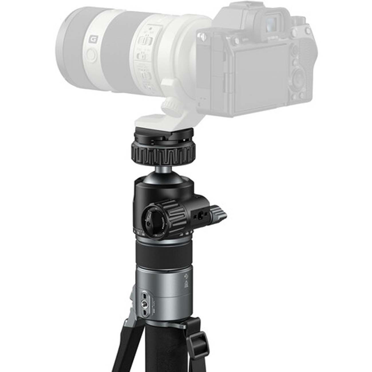 نمای نصب دوربین روی تک پایه اسمال ریگ SmallRig 6285 x Potato Jet TRIBEX PRO X-Clutch Hydraulic Monop