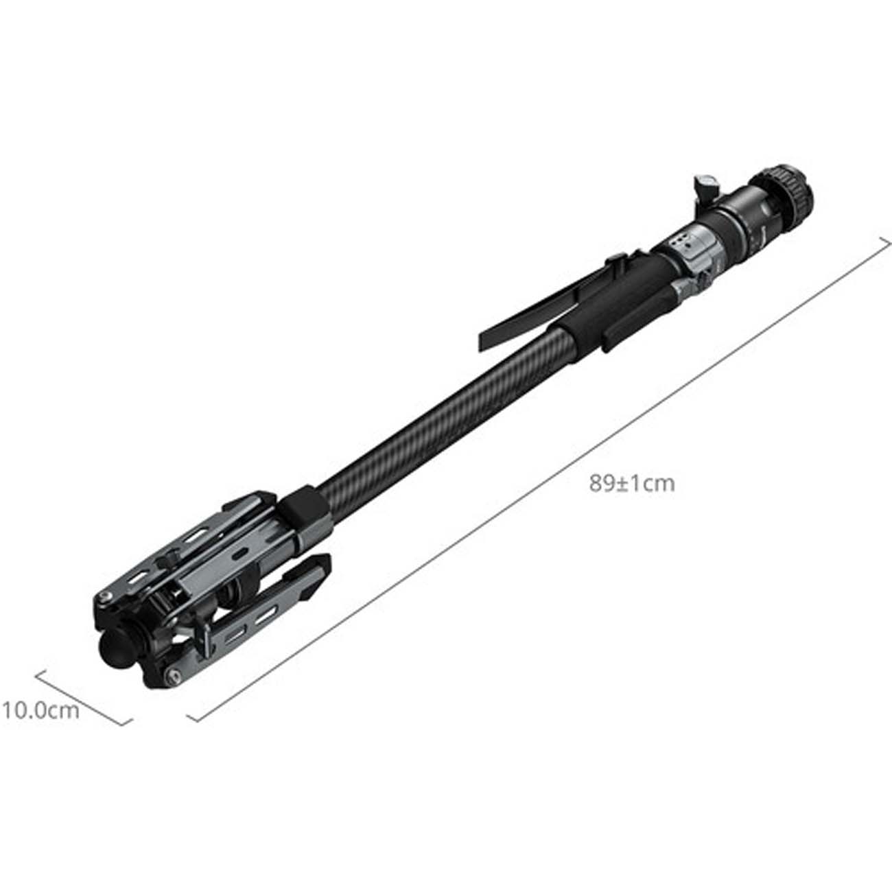 نمای اندازه تک پایه اسمال ریگ SmallRig 6285 x Potato Jet TRIBEX PRO X-Clutch Hydraulic Monopod