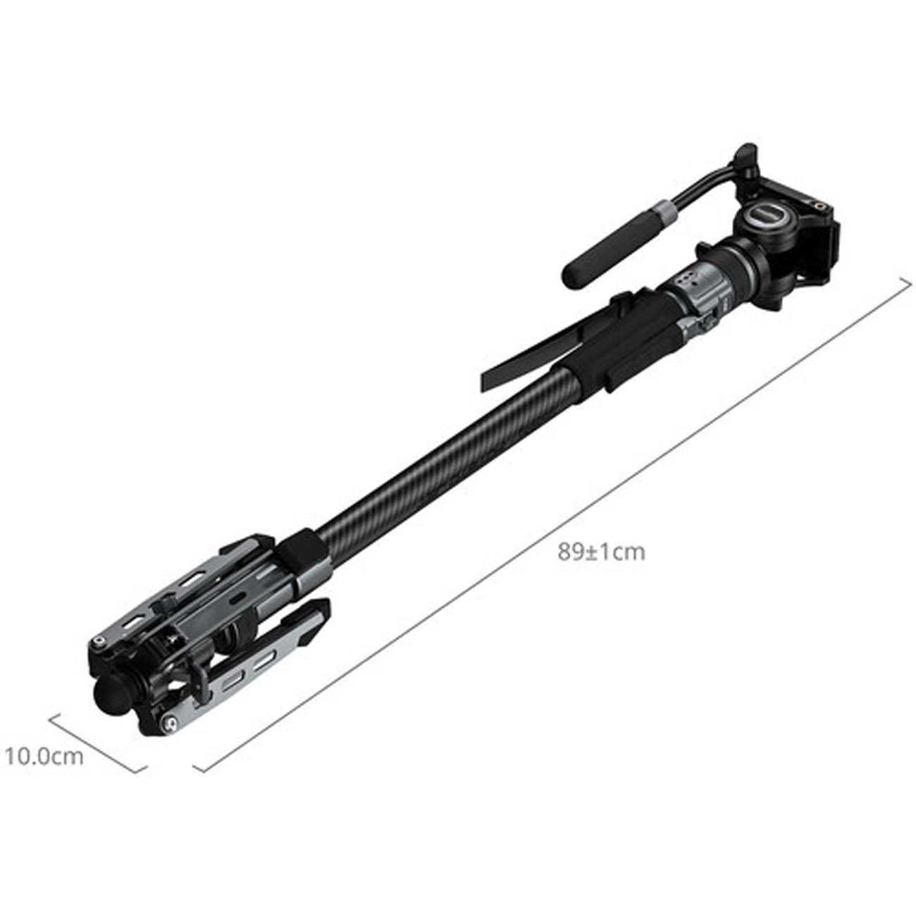 نمای اندازه مونوپاد هیدرولیک ویدئویی اسمال ریگ SmallRig 6286 x Potato Jet TRIBEX PRO X-Clutch Hydrau