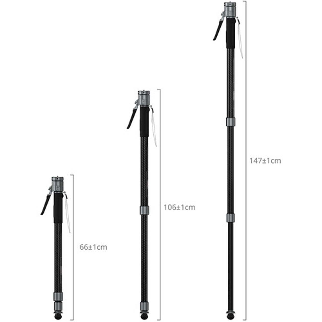 نمای ارتفاع مونوپاد اسمال ریگ SmallRig 6284 TRIBEX PRO X-Clutch Hydraulic Monopod Basic Version