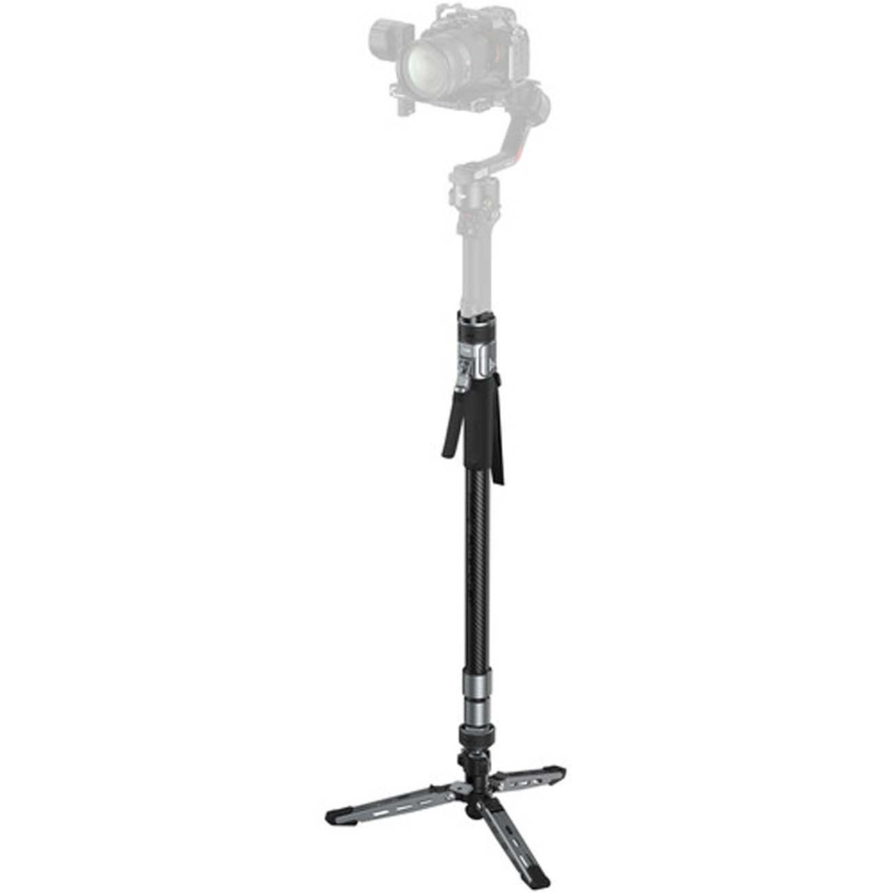 نمای کاربردی از تک پایه اسمال ریگ SmallRig 6283 x Potato Jet TRIBEX PRO X-Clutch Hydraulic Monopod S