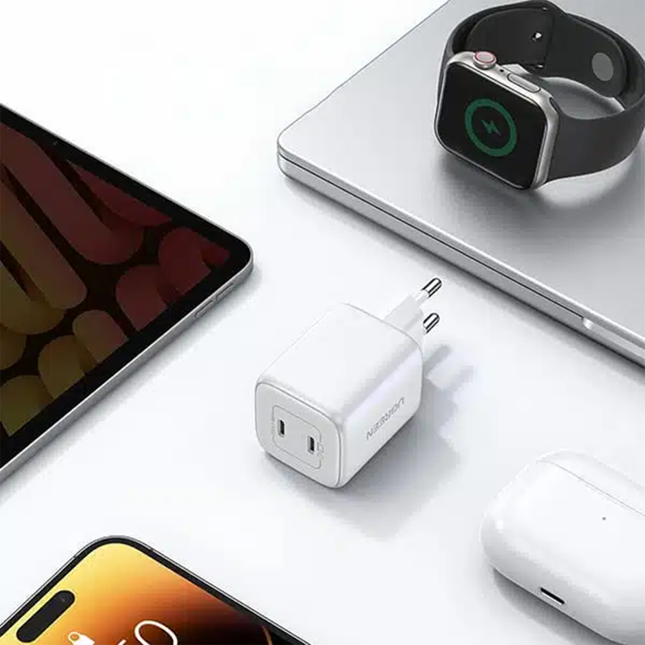 کاربرد شارژر دیواری یوگرین UGREEN CD294 Nexode 45W GaN USB-C Wall Charger