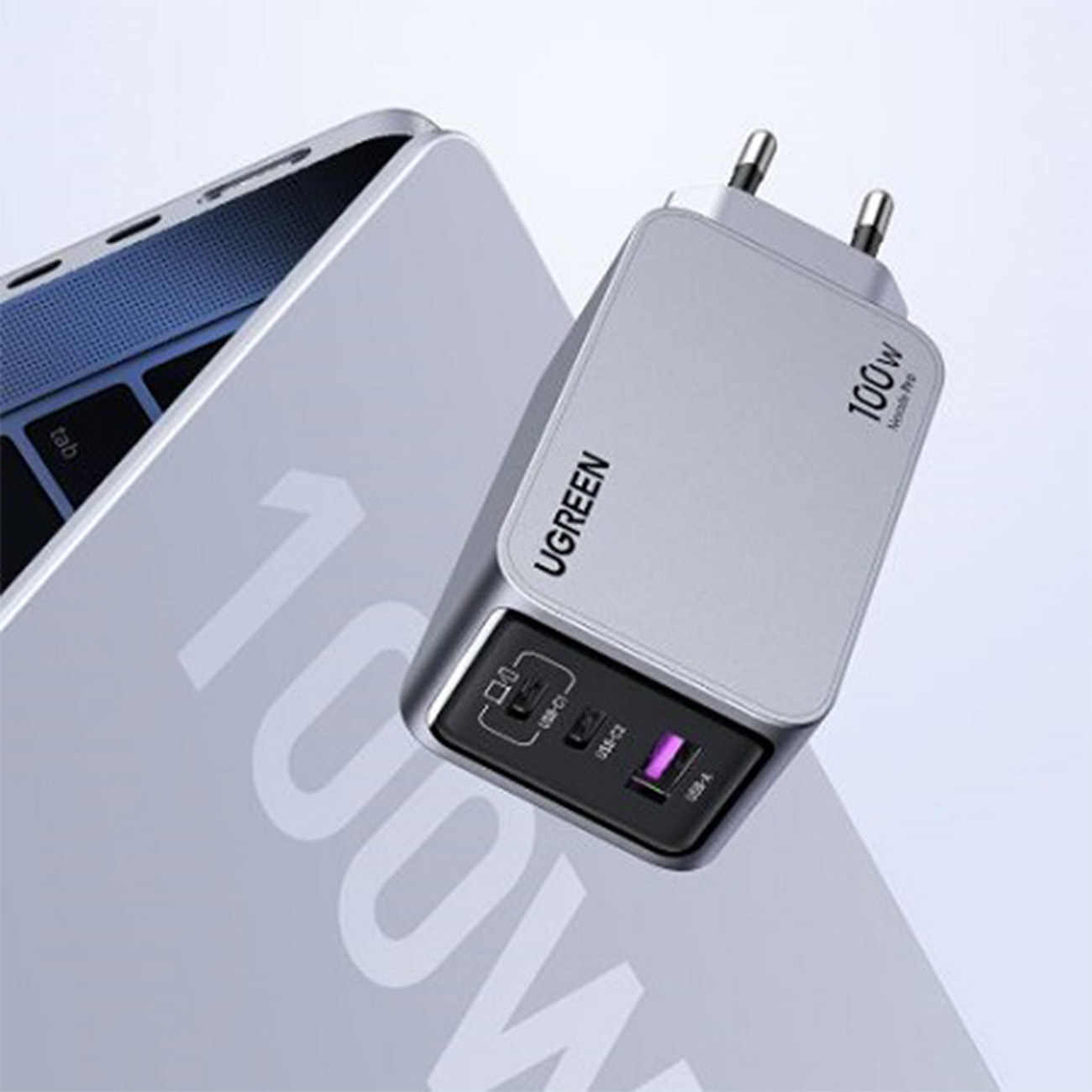توان شارژر دیواری یوگرین UGREEN X757 Nexode Pro 100W GaN Wall Charger