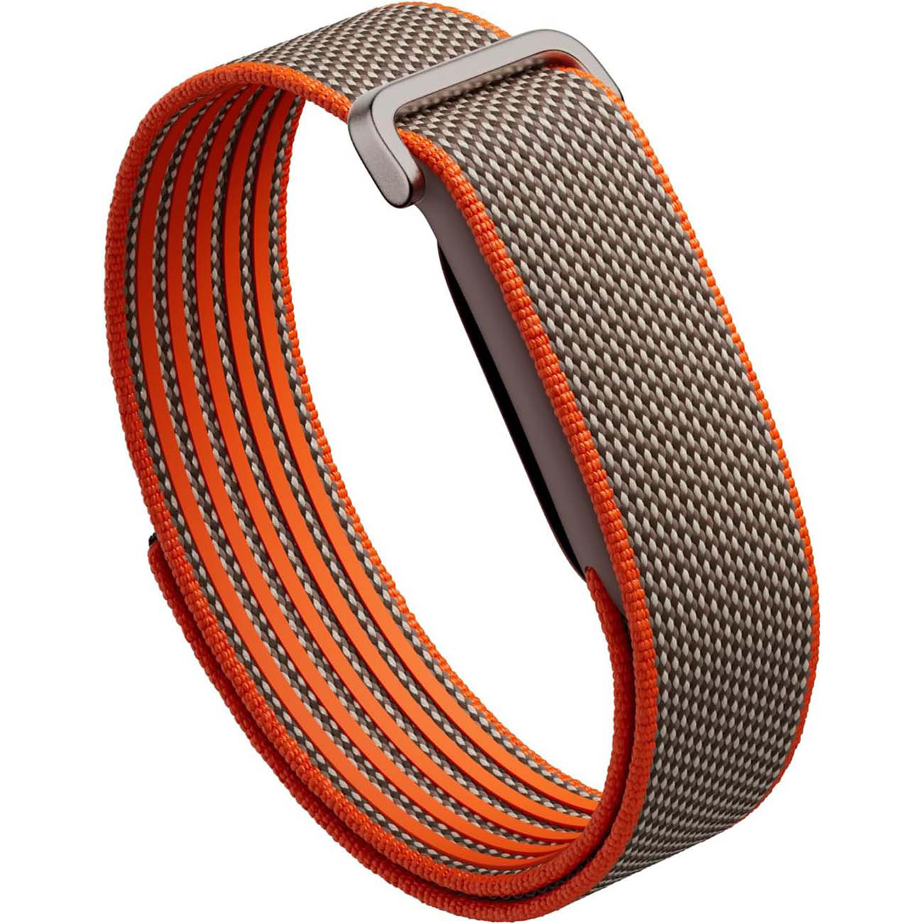 نمای جانبی مچ بند هوشمند گوگل نارنجی Google Fitbit Air Performance Loop Band