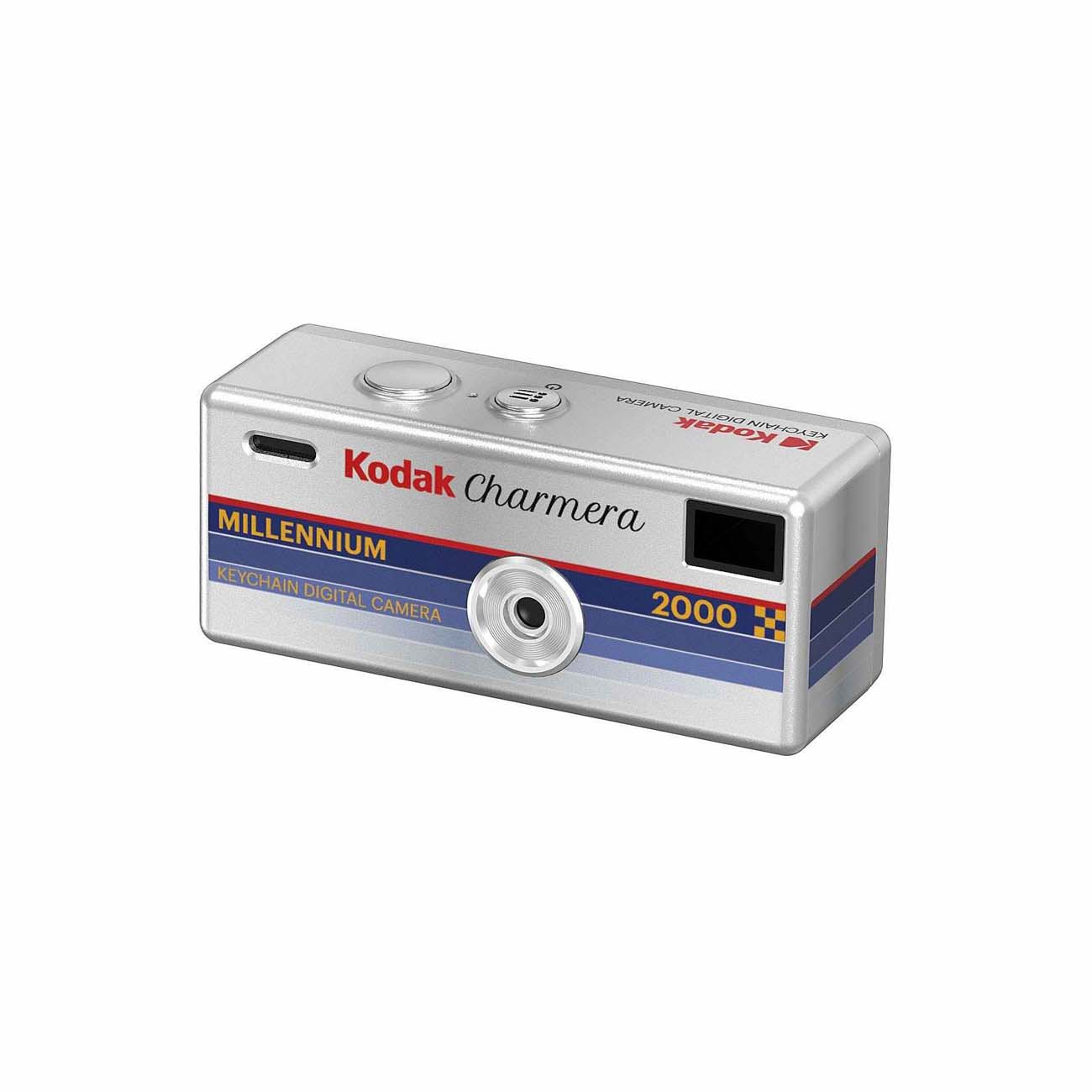 نمای جانبی دوربین دیجیتال کلیدی کداک KODAK Millennium Charmera Keychain Digital Camera