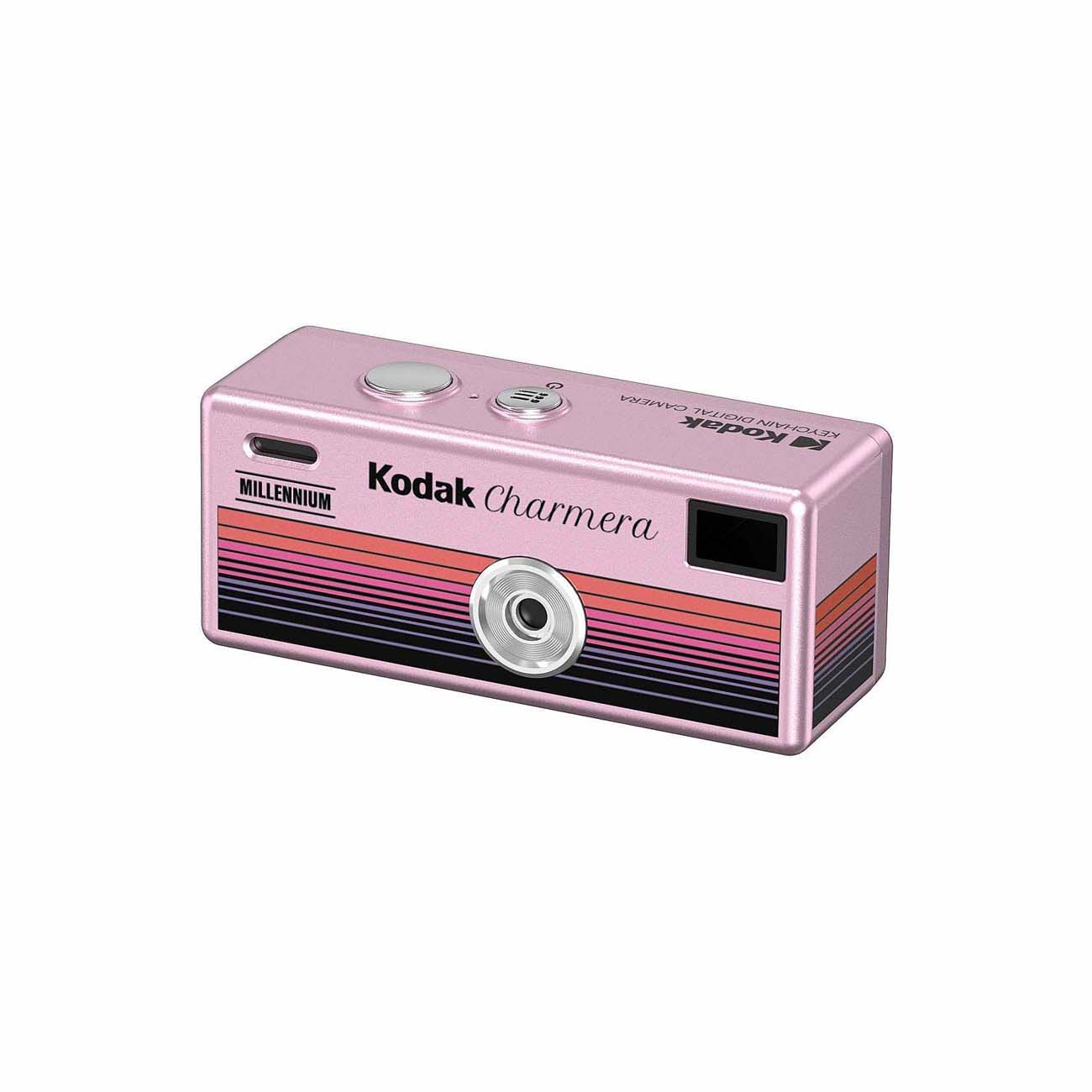 نمای جانبی دوربین دیجیتال بنفش کداک KODAK Millennium Charmera Keychain Digital Camera