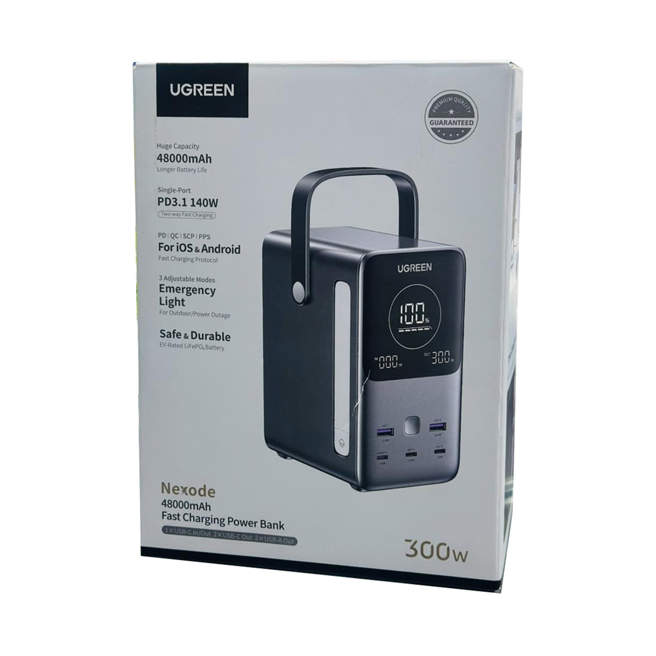 جعبه پاوربانک یوگرین UGREEN PB770 48000mAh 300W Power Bank