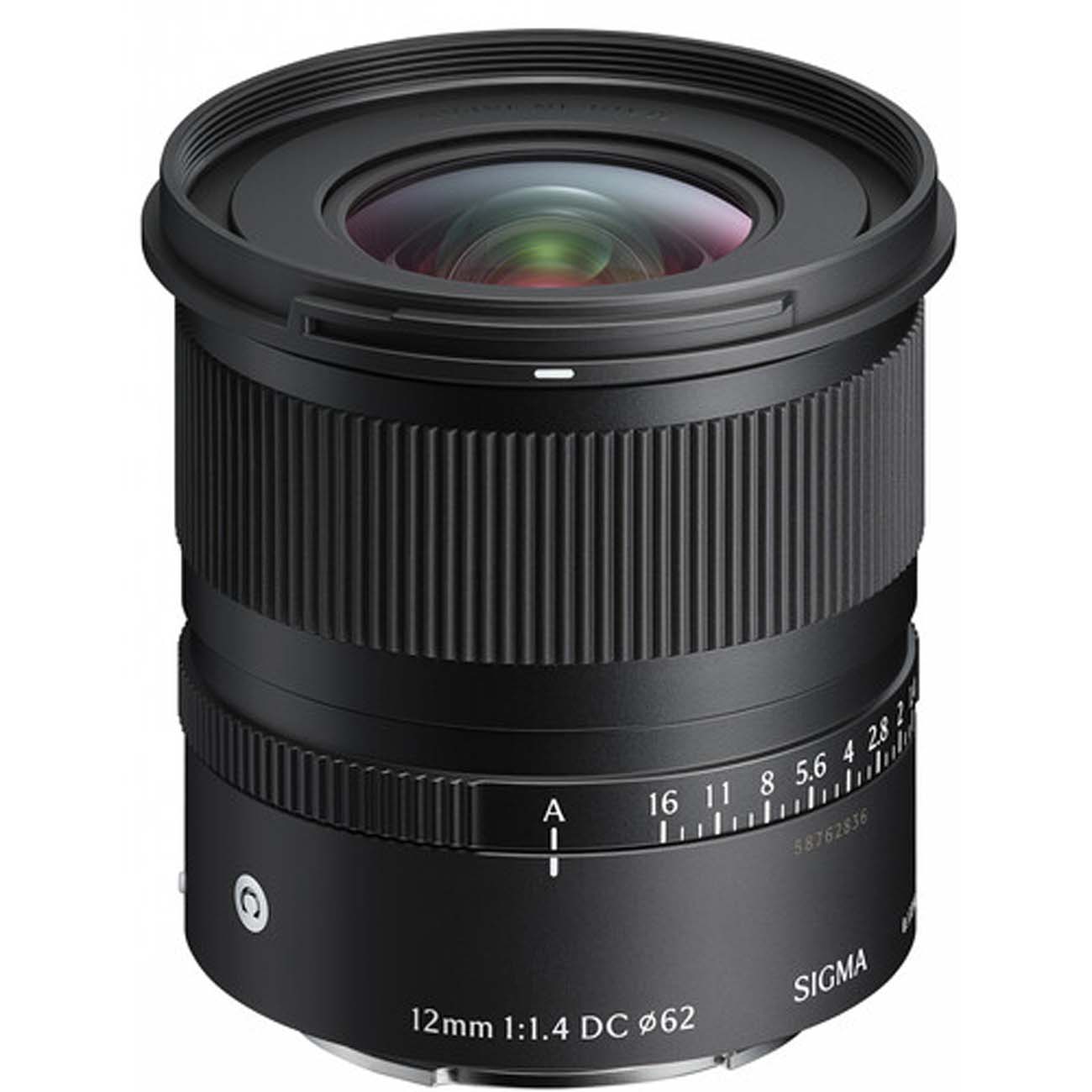نمای روبه رو لنز بدو آینه سیگما Sigma 12mm f/1.4 DC Contemporary Lens for Sony E