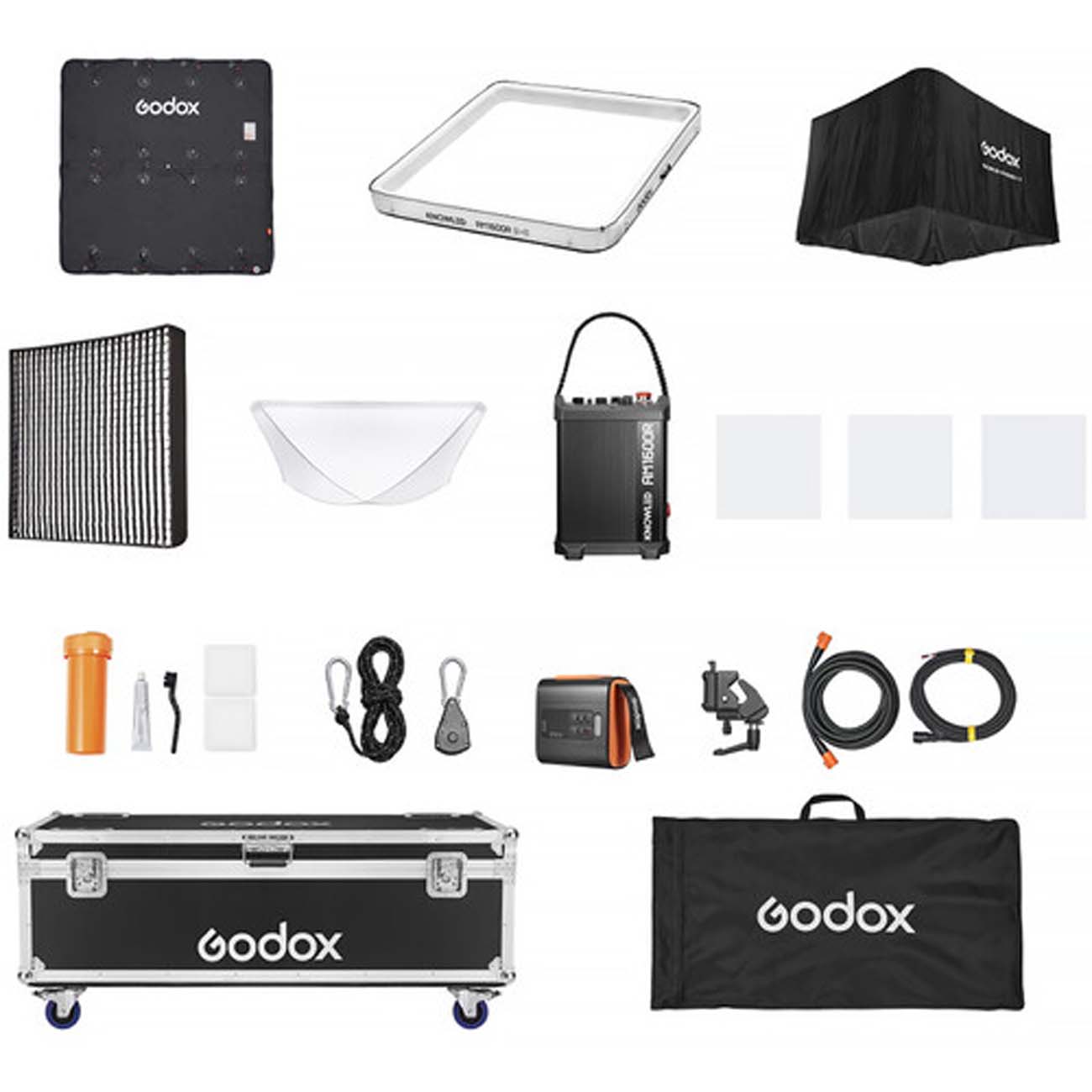 نمای اقلام پنل نور گودکس Godox KNOWLED AM1600R RGB Inflatable LED Light Mat 8x8