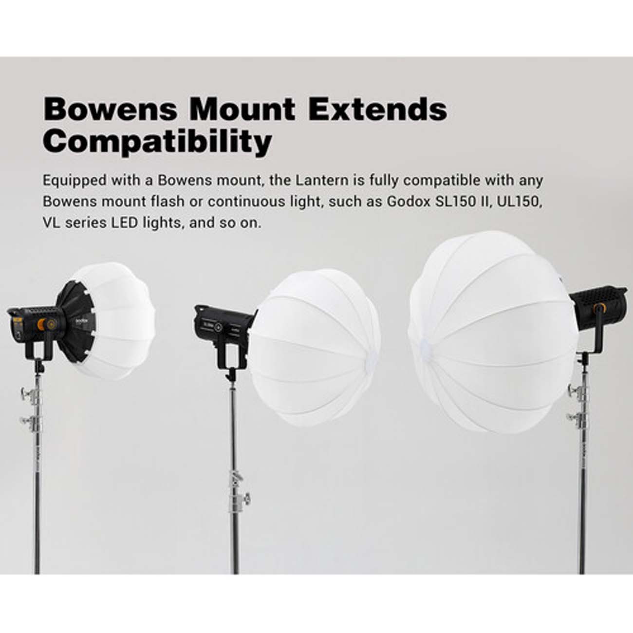 نمای توضیحات سافت باکس گودکس Godox CS-50D Collapsible Lantern softbox