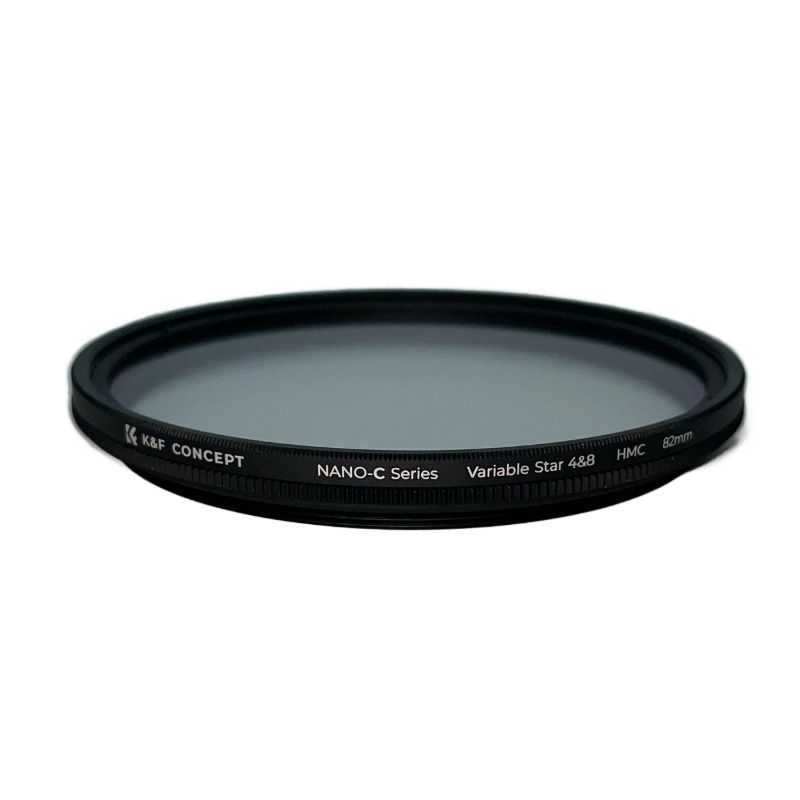 فیلتر لنز کی اند اف K&F 82mm VARIABLE STAR 4&8 HMC SLIM NANO-C Filter