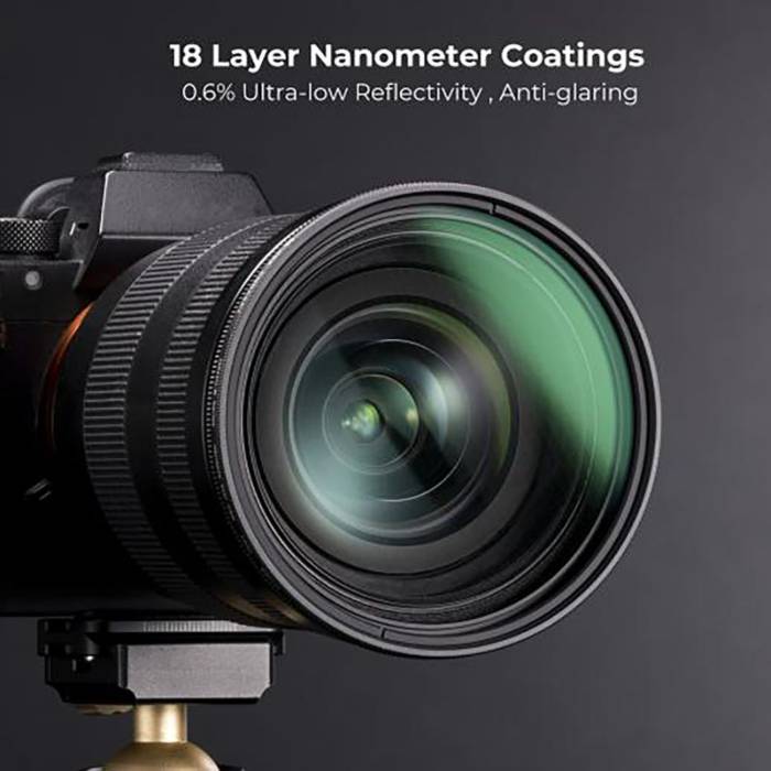 فیلتر لنز کی اند اف K&F 82mm VARIABLE STAR 4&8 HMC SLIM NANO-C Filter