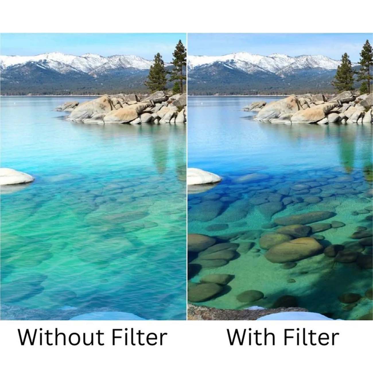 نمای کاربردی از فیلتر کی اند اف K&F Concept C-PL HMC Series-C 82mm Circular Polarizing Filter