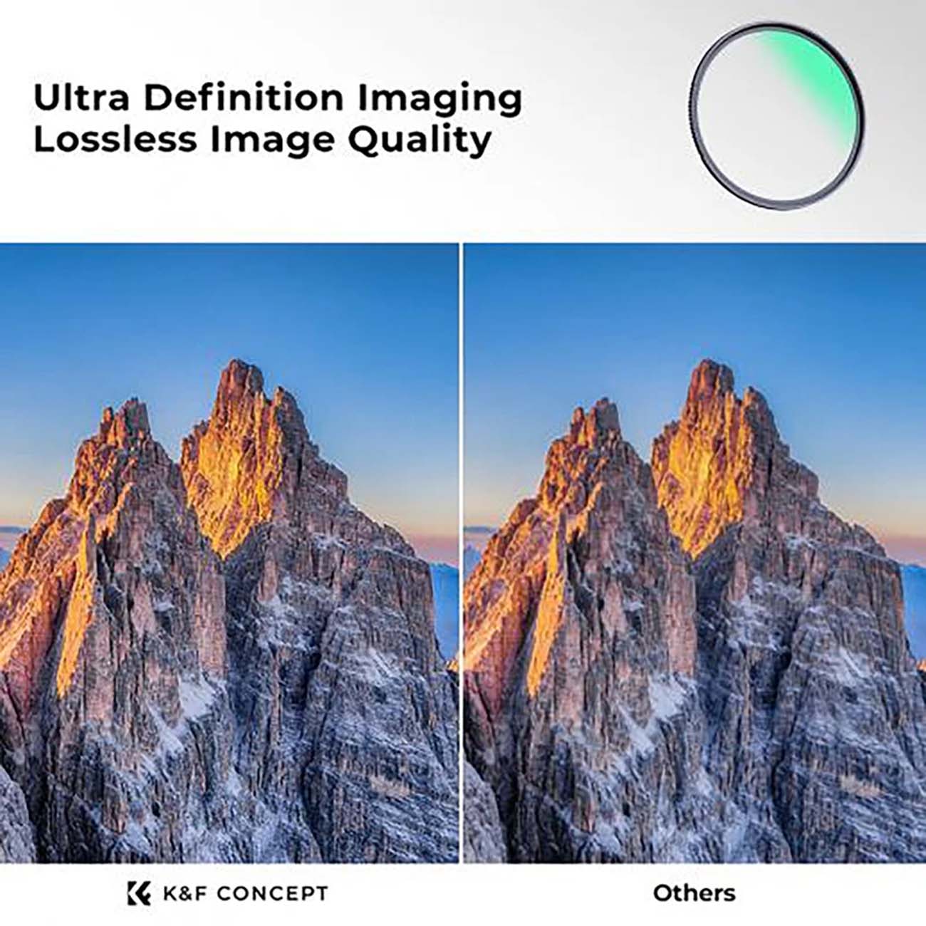 نمای کاربردی فیلتر کی اند اف K&F Concept UV MRC Nano-X Ultra-Slim 82mm Lens Filter