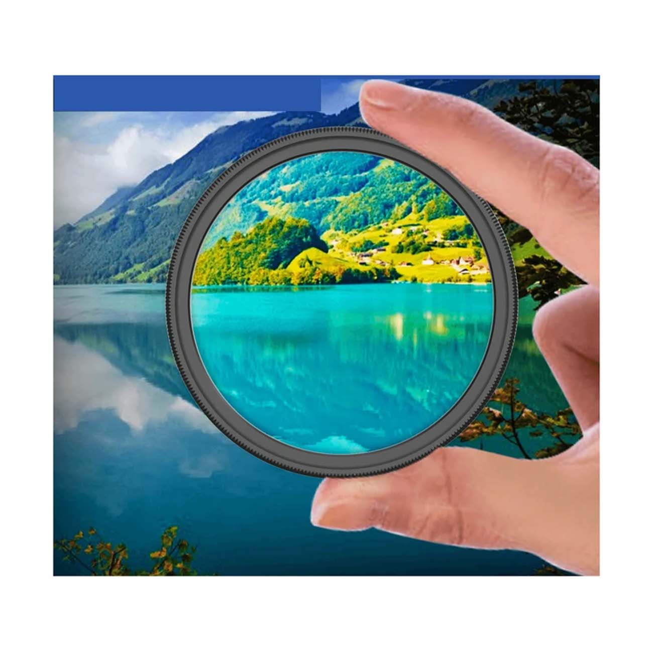 نمای کاربردی از فیلتر کی اند اف K&F Concept UV MRC Nano-X Ultra-Slim 82mm Lens Filter