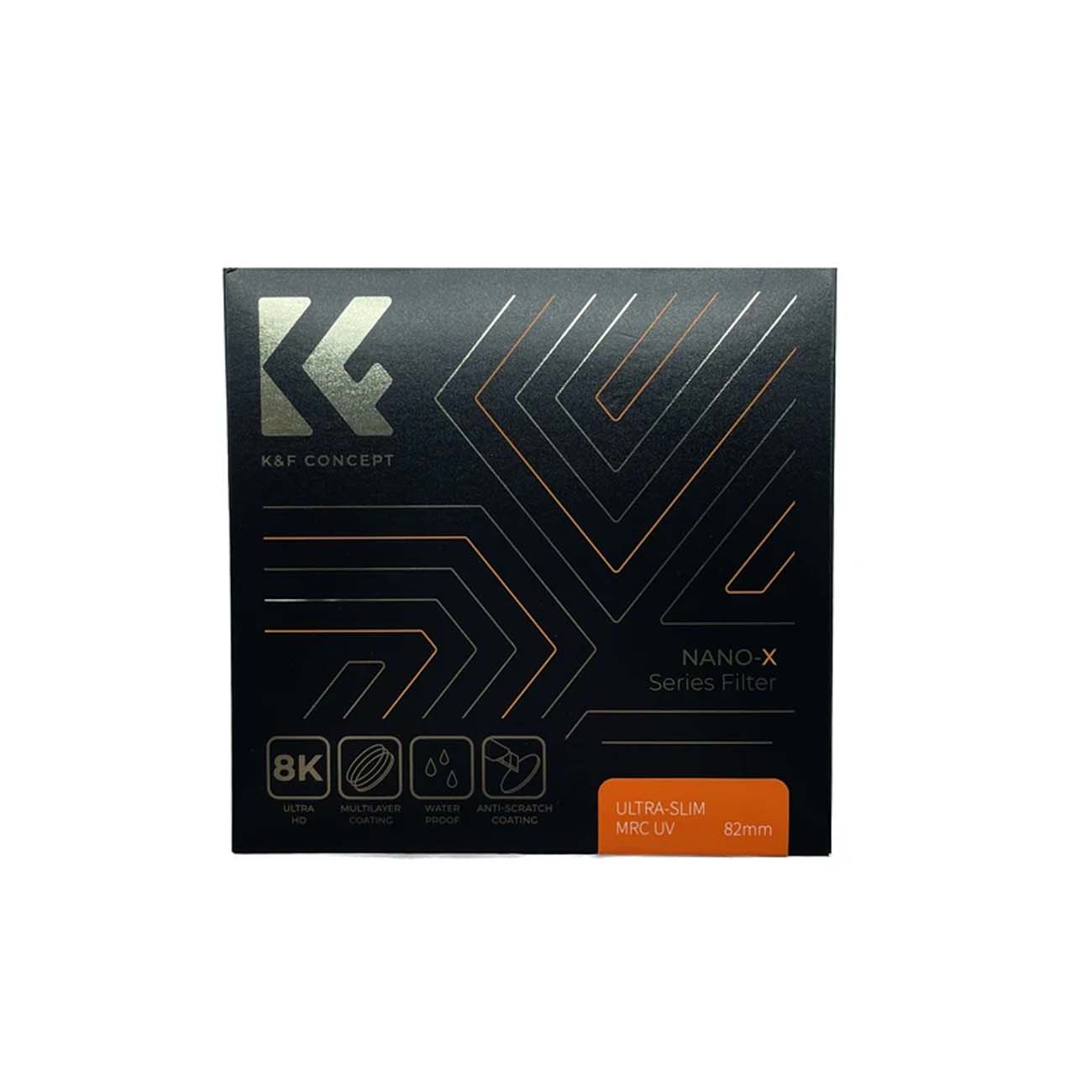 نمای جعبه فیلتر لنز کی اند اف K&F Concept UV MRC Nano-X Ultra-Slim 82mm Lens Filter
