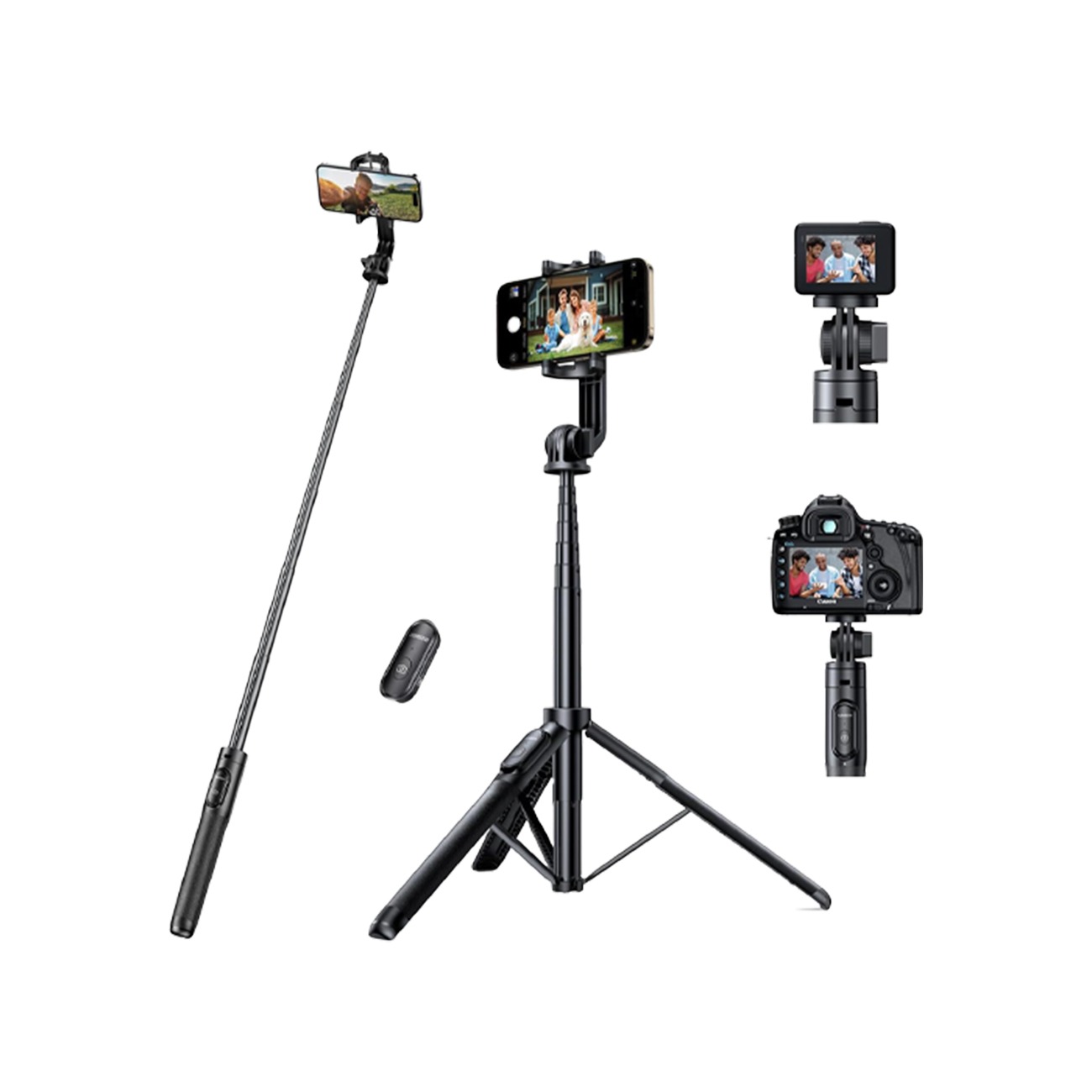 سه پایه گوشی و مونوپاد یوگرین Ugreen LP586 15062 Phone Tripod and Monopod With Remote Control