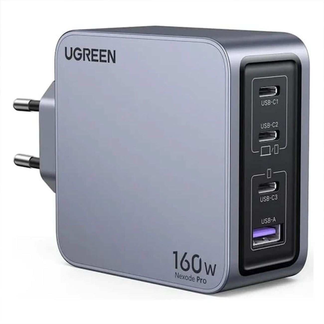نمای اصلی شارژر دیواری یوگرین UGREEN X763 Nexode Pro 160W GaN Fast Charger