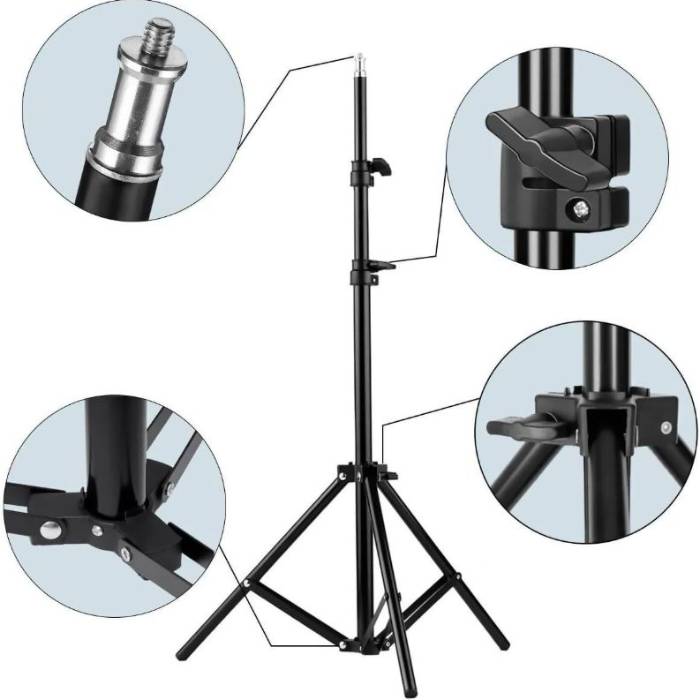 کیت نورپردازی سافت باکس Softbox lighting kit 150W lamp and tripod