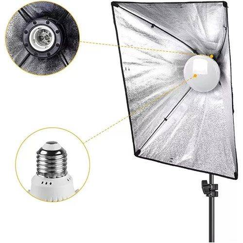 کیت نورپردازی سافت باکس Softbox lighting kit 150W lamp and tripod