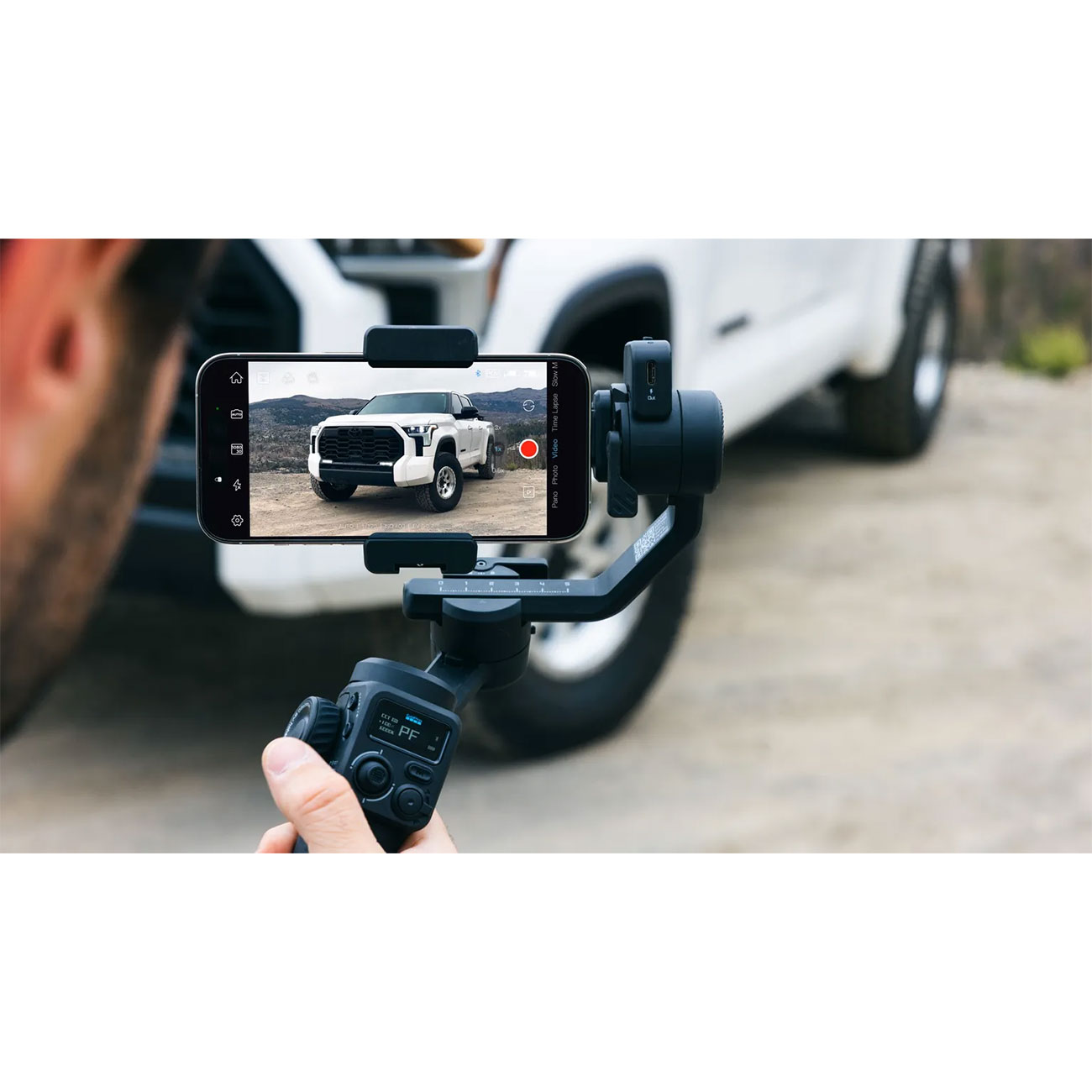 نمای کاربردی گیمبال هوشمند گوپرو GoPro Fluid Pro AI Multi-Device Gimbal Stabilizer With AI Tracking
