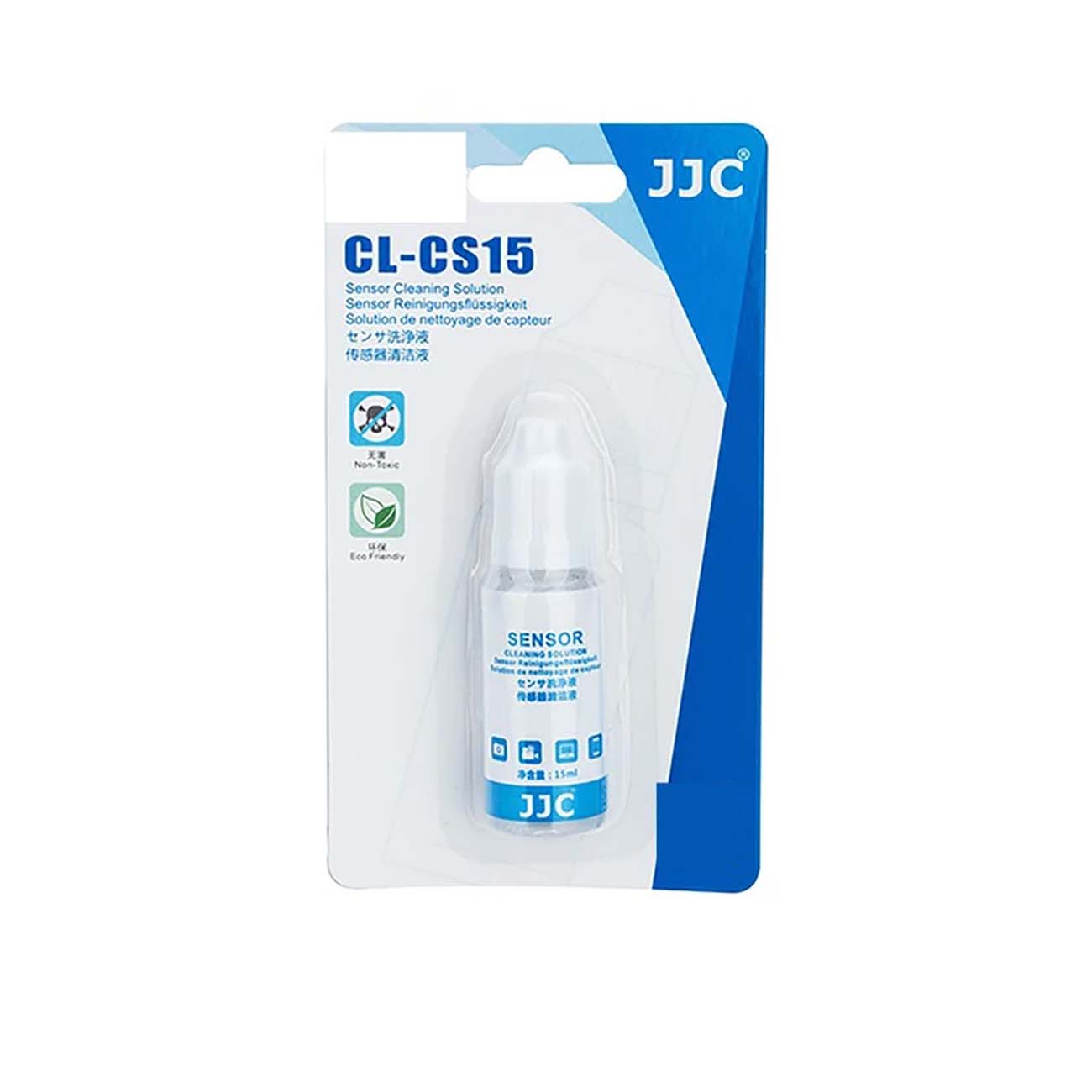 نمای بسته بندی مایع تمیزکننده لنز جی جی سی JJC CL-CS15 15ml Lens and Sensor Cleaning Solution
