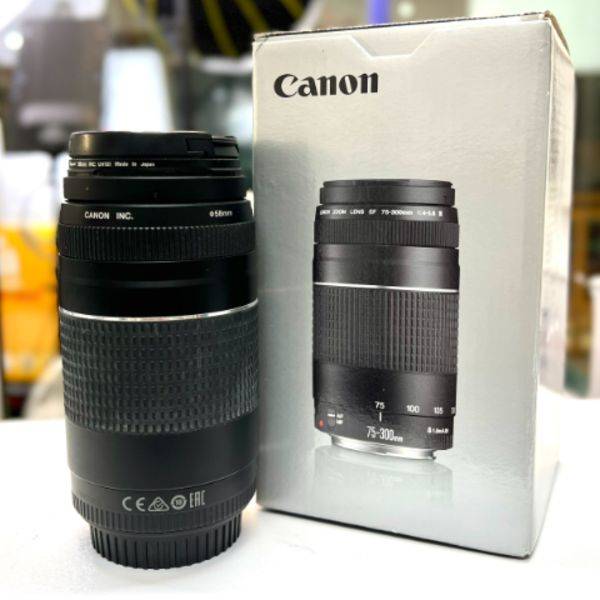 لنز دست دوم  کانن Canon EF 75-300mm f/4-5.6 III (جعبه دارد)