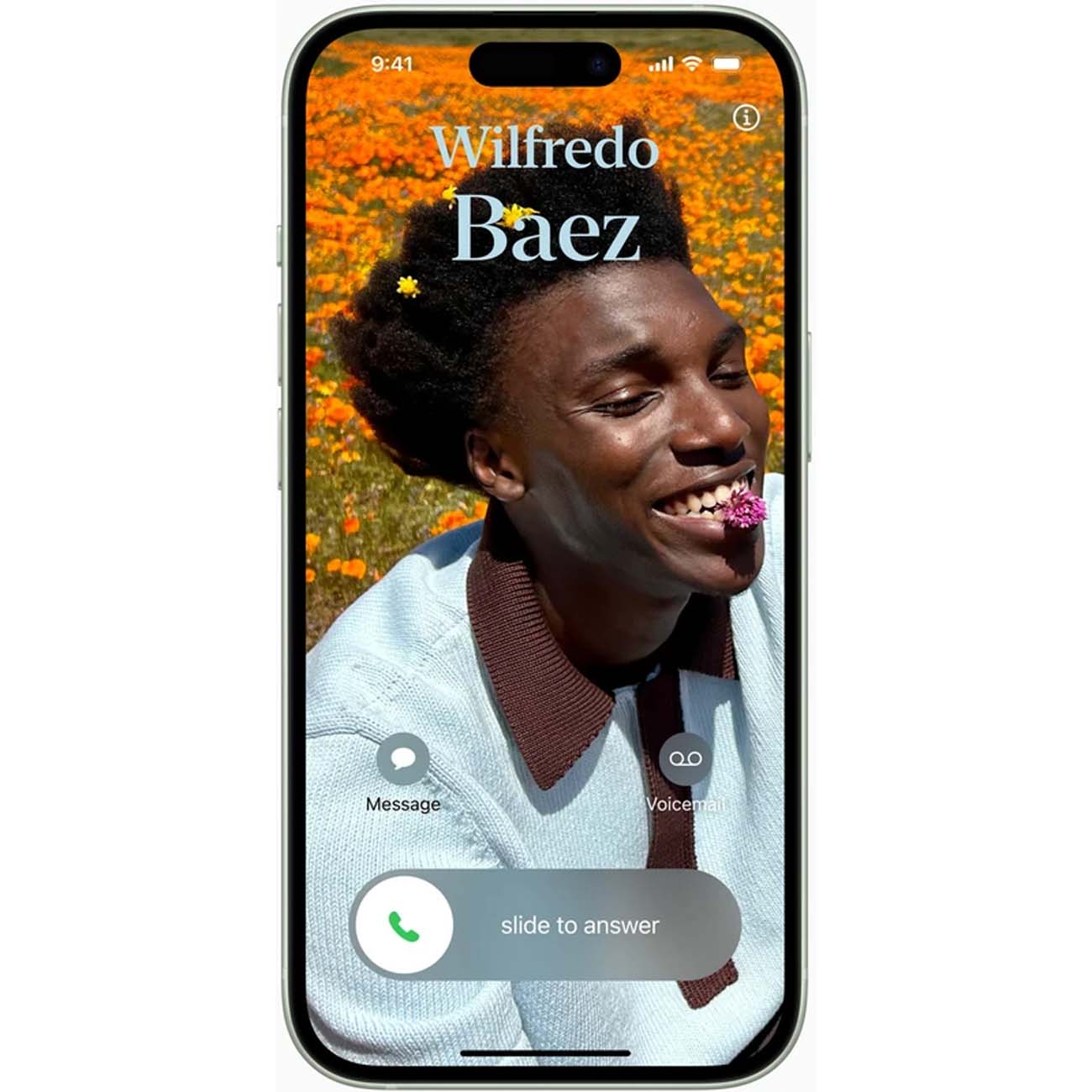 نمای روبه رو گوشی موبایل اپل Apple iPhone 15 CH Dual SIM 128GB ROM 6GB RAM Mobile Phone