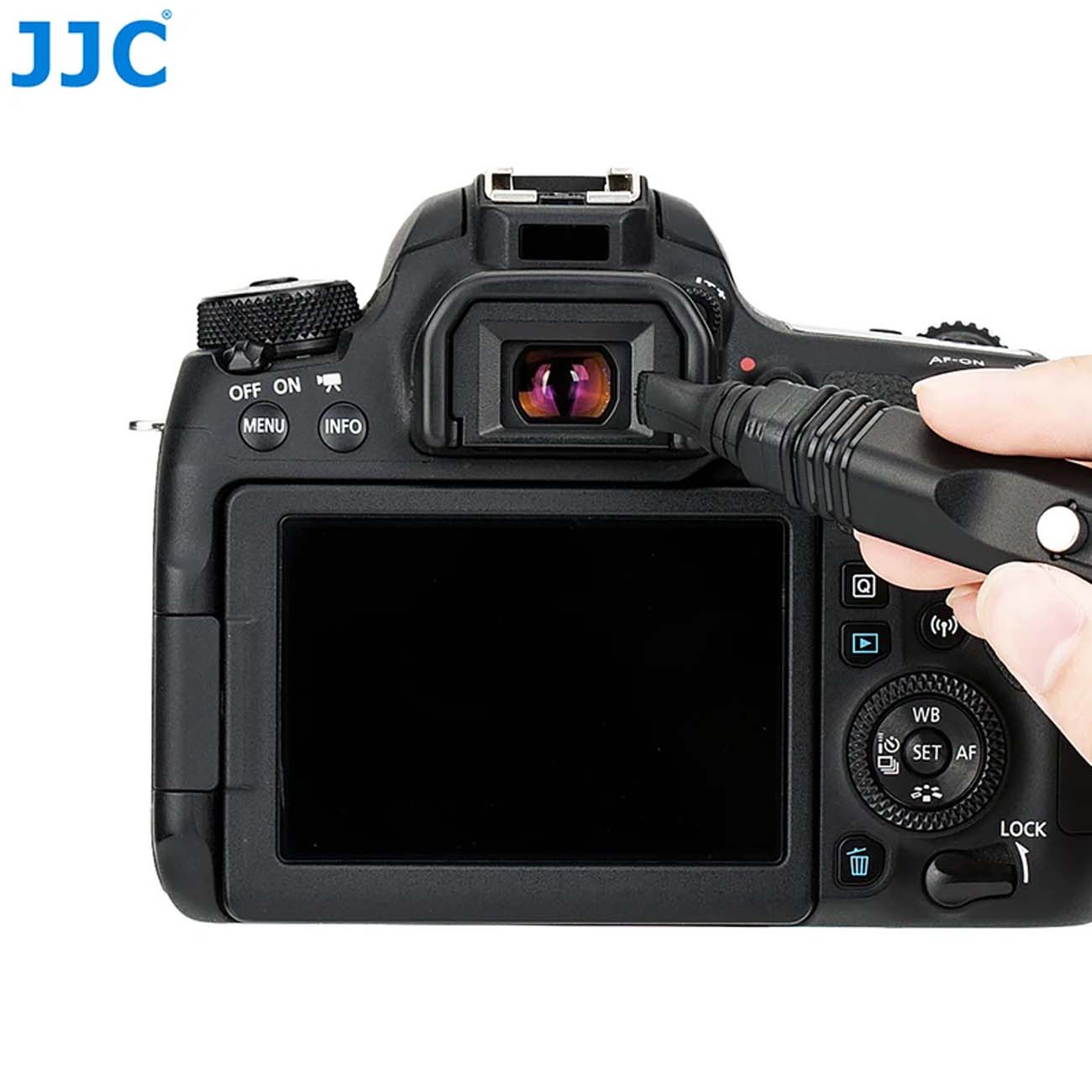 نمای کاربردی از قلم تمیز کننده لنز جی جی سی JJC CL-CP2 Lens Cleaning Pen