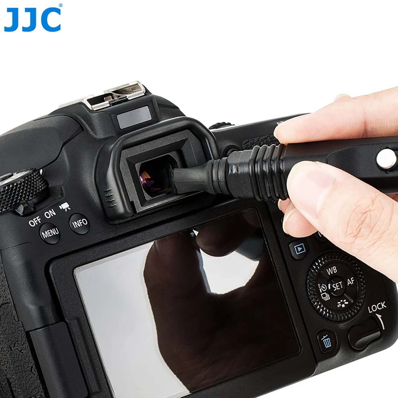 نمای کاربردی قلم تمیز کننده جی جی سی JJC CL-CP2 Lens Cleaning Pen