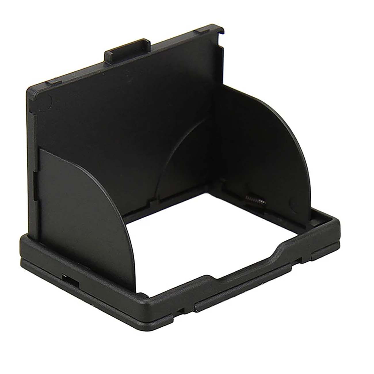 نمای جانبی هود نمایشگر جی جی سی JJC LCH-2.5B Universal LCD Hood for 2.5 Inch