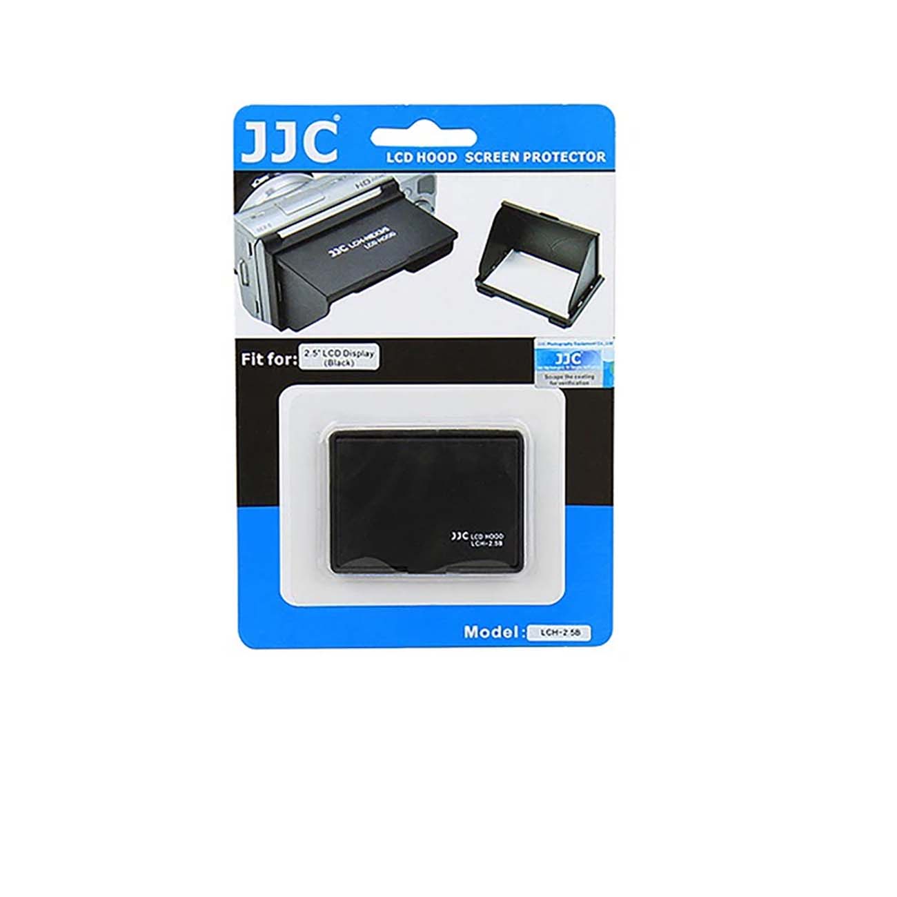 نمای جعبه هود نمایشگر دوربین جی جی سی JJC LCH-2.5B Universal LCD Hood for 2.5 Inch