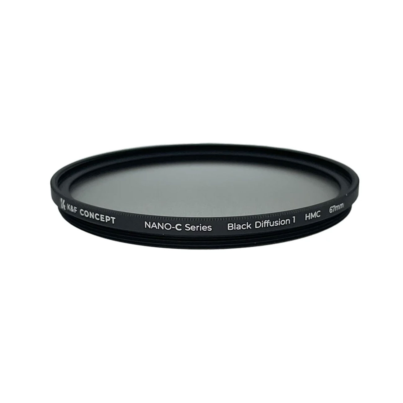 نمای روبه رو فیلتر لنز کی اند اف K&F Concept Black Diffusion1 HMC Nano-C 67mm Filter
