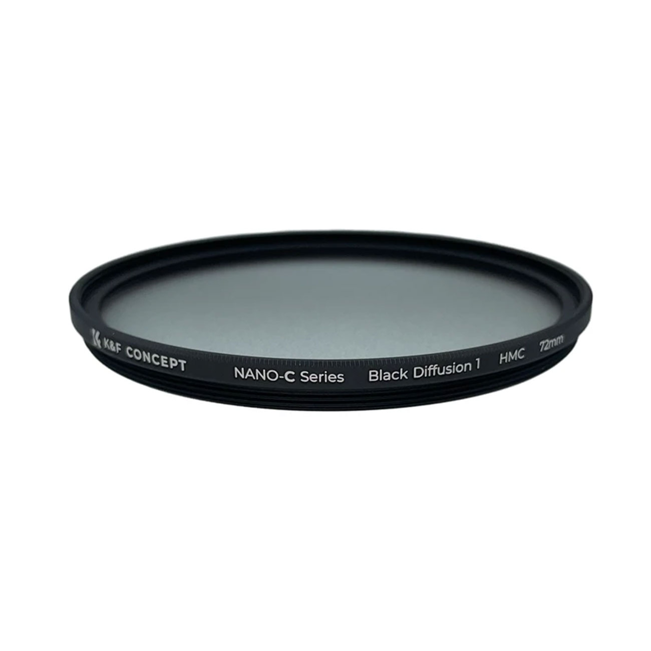 نمای روبه رو فیلتر لنز کی اند اف K&F Concept Black Diffusion1 HMC Nano-C 72mm Filter
