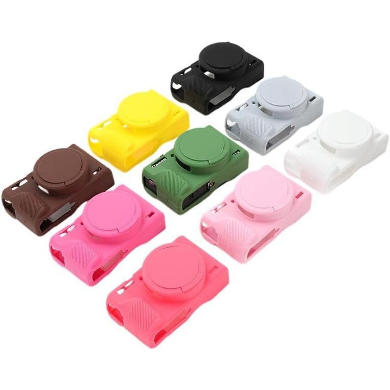 نمای رنگبندی کاور سیلیکونی دوربین Silicone Camera Case for Canon G7 X Mark III