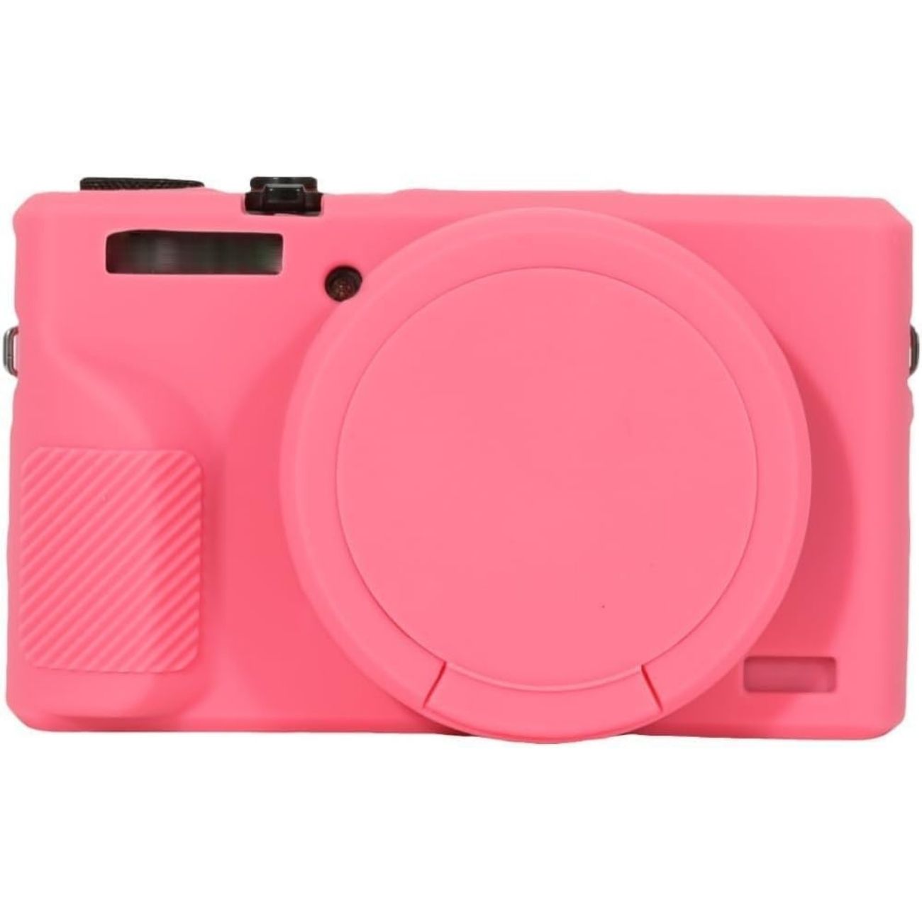 نمای روبه رو کاور سیلیکونی دوربین سرخابی Silicone Camera Case for Canon G7 X Mark III